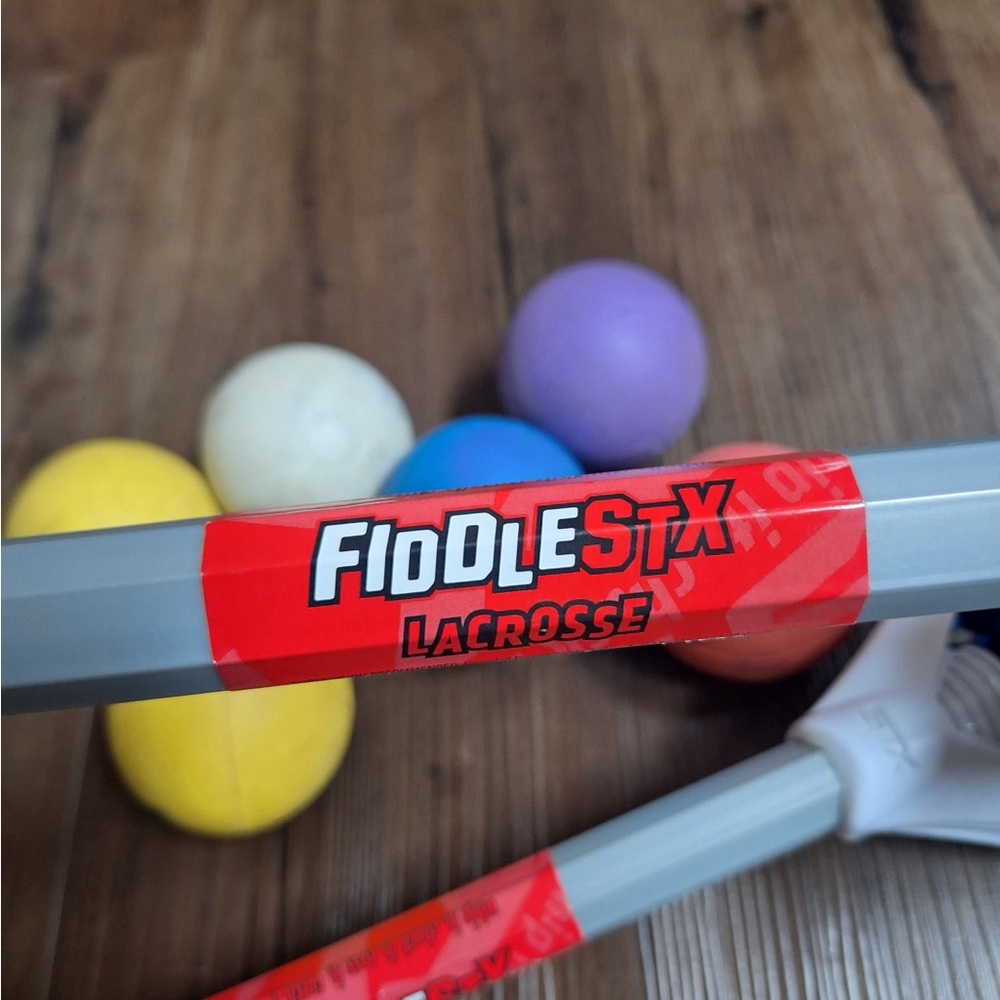 Lacrosse Stick Set with Multi-Color Balls - Picture 2 of 2